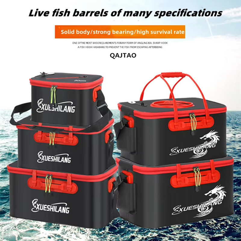 Fish Finder Case - Secchio da pesca Pieghevole Ispessimento Secchio