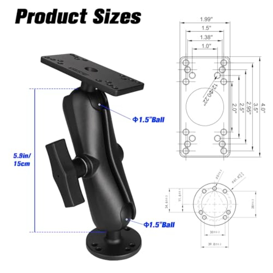 Supporto per ecoscandaglio per - Fish Finder Mount recensione e prezzo